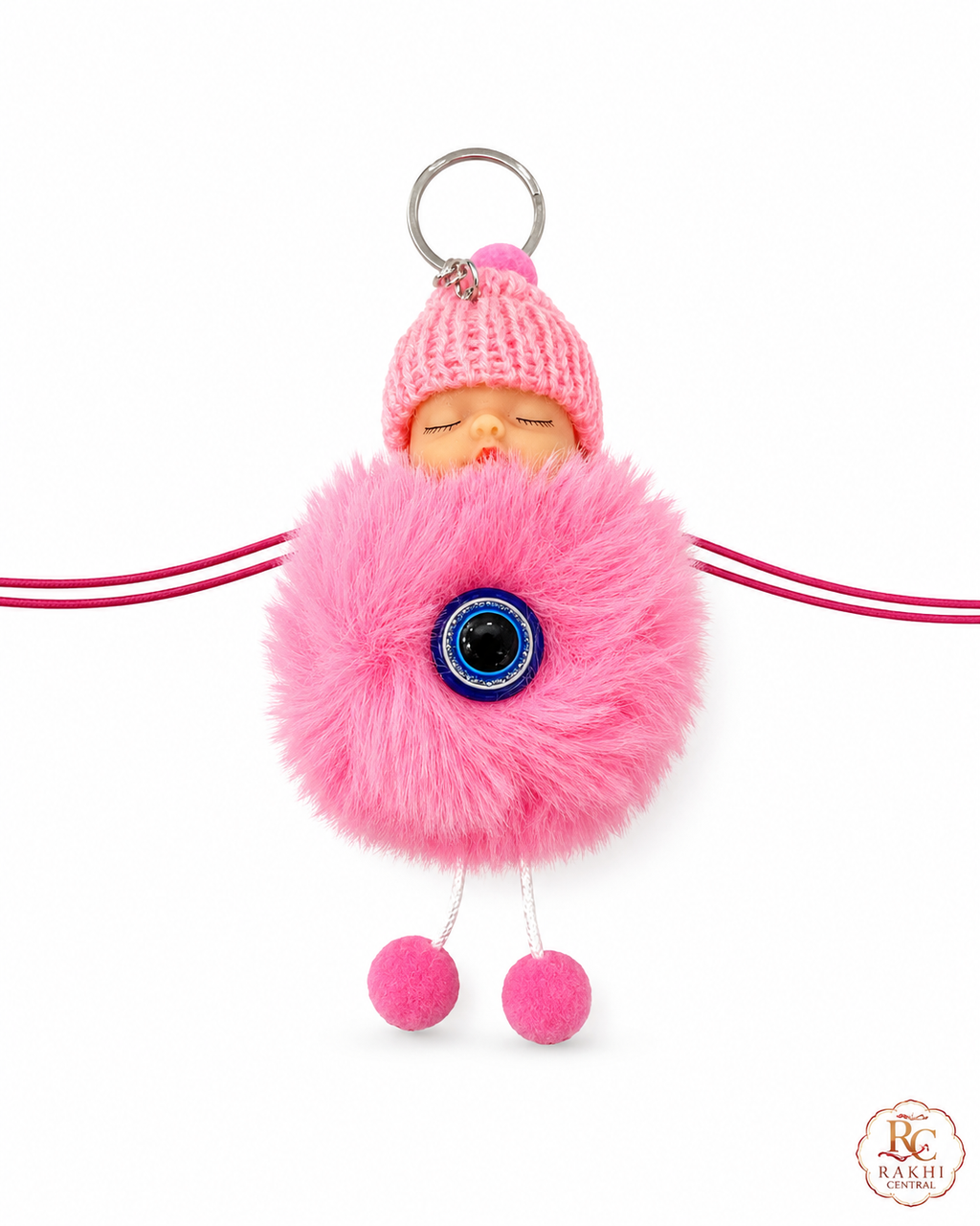 Sleeping Baby Doll Keychain Rakhi