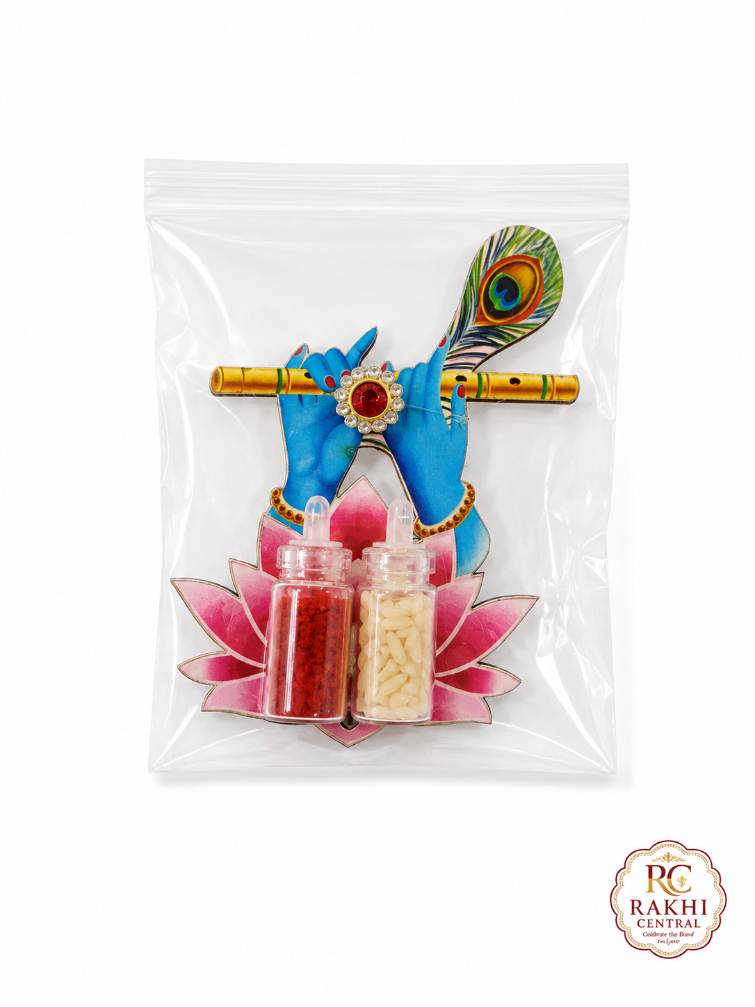 Lord Krishna Roli Chawal Tilak Set