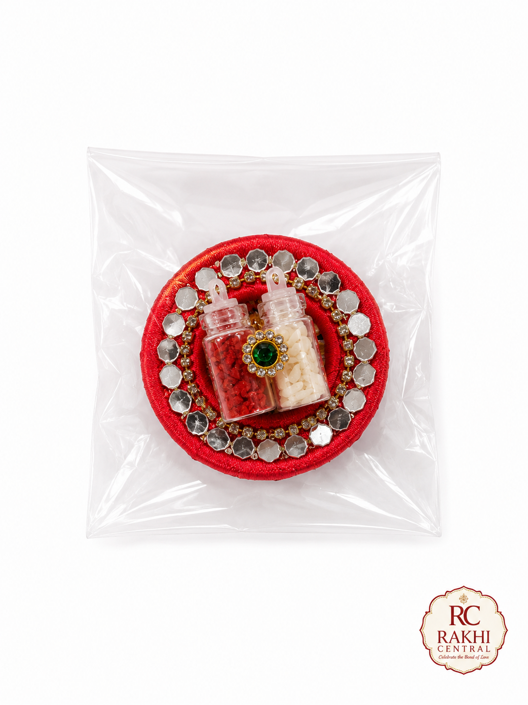 Premium Decorative Roli Chawal Tilak Plate