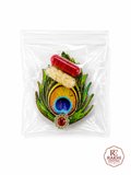 Peacock Feather Design Roli Chawal Tilak Set