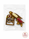Ram Wooden Bird Pooja Roli Chawal Set