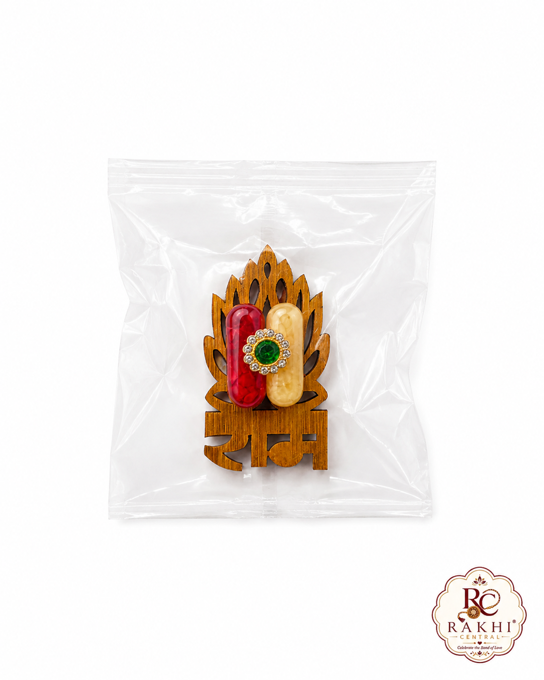 Shree Ram Wooden Roli Chawal Tilak Set