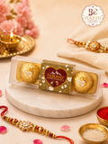 Feronis Golden Heart 3-Piece Chocolate Box