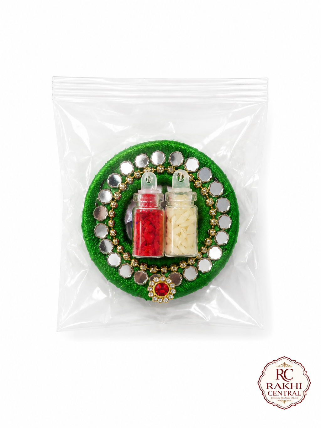 Premium Decorative Roli Chawal Tilak Plate