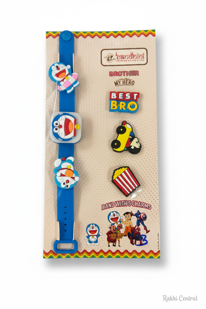 LED Kids Bracelet Rakhi with 3 Surprise Charms
