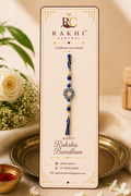 Premium Evil Eye Rakhi with Pearl Beads