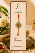 Premium Mirror & Stone Designer Rakhi