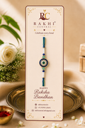Premium Evil Eye Designer Rakhi with Stone Detailing