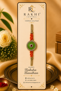 Stone Designer Rakhi with Crystal Halo