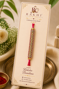 Elongated Crystal Stone Designer Rakhi
