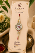 Ganesha Pearl Stone Designer Rakhi